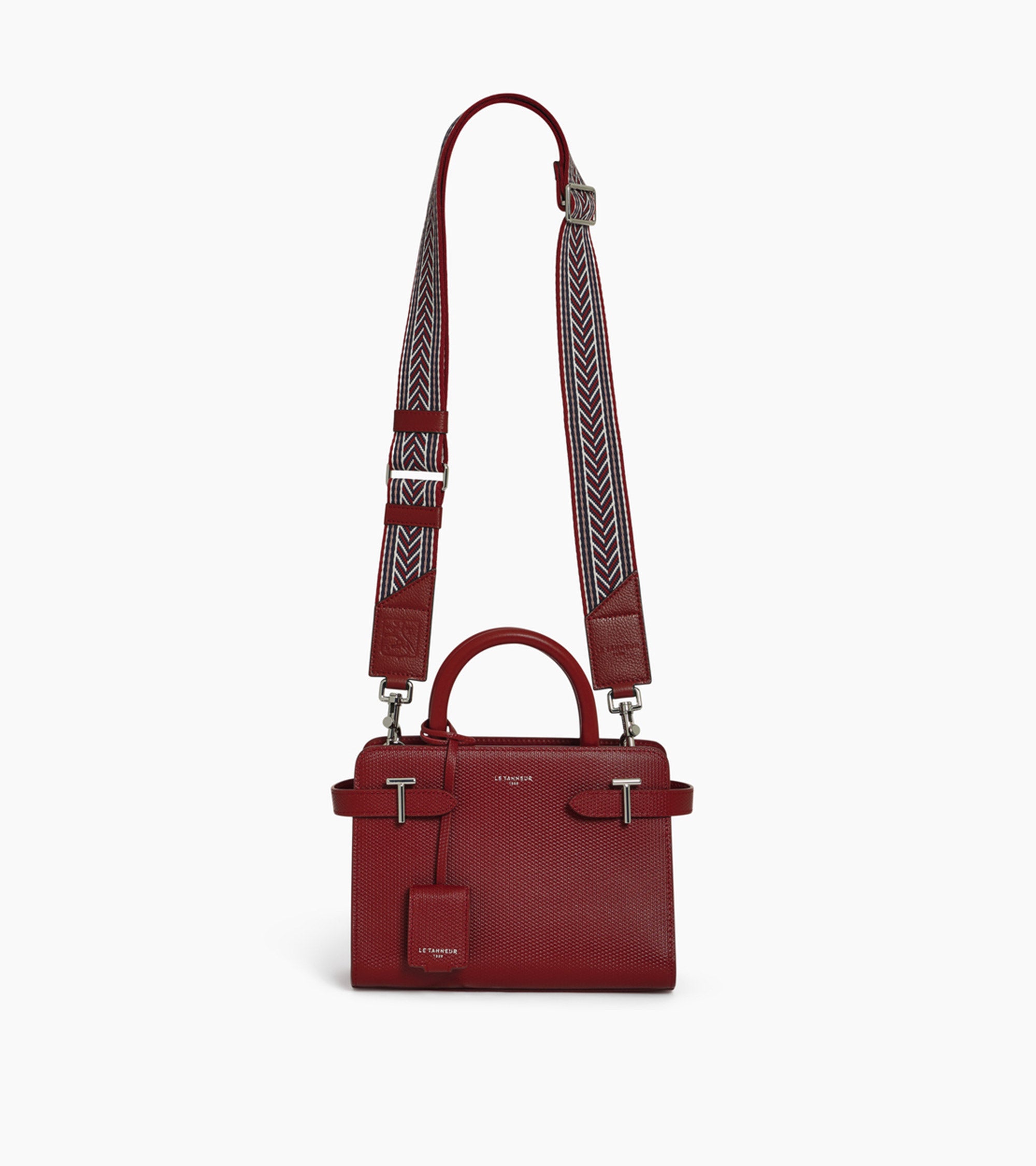 Adjustable striped shoulder strap