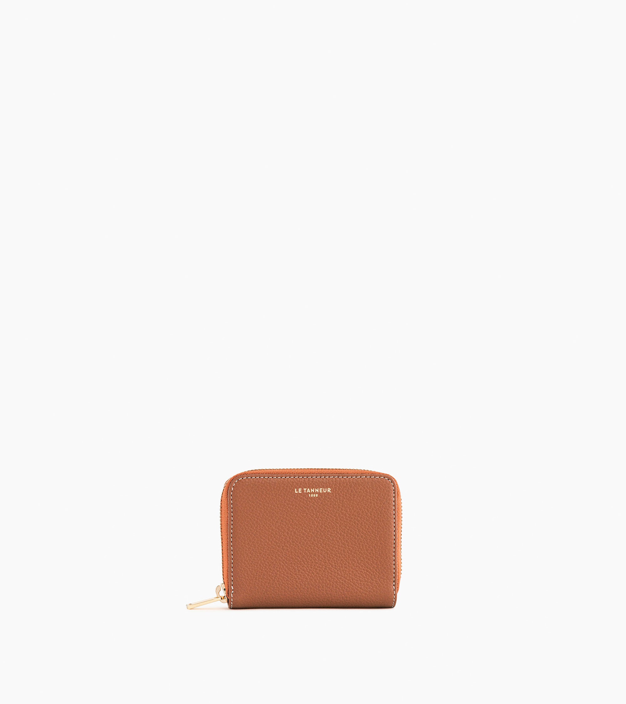 Emilie coin case in pebbled leather