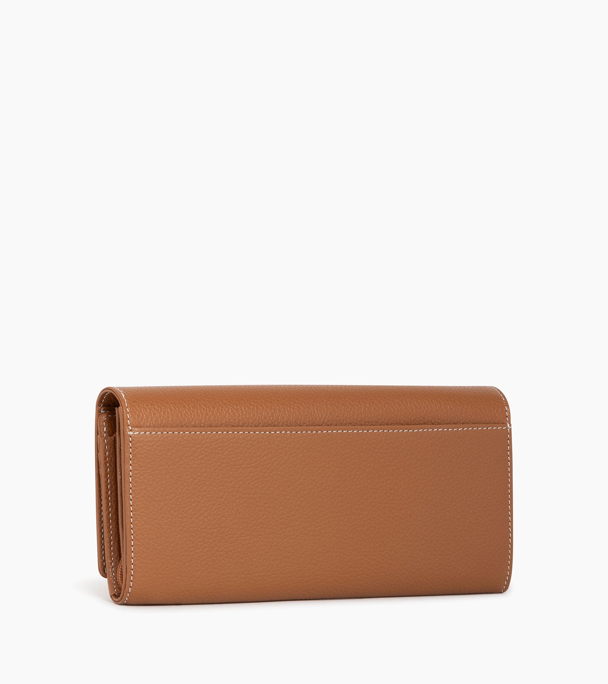 Emilie zipped travel companion in pebbled leather