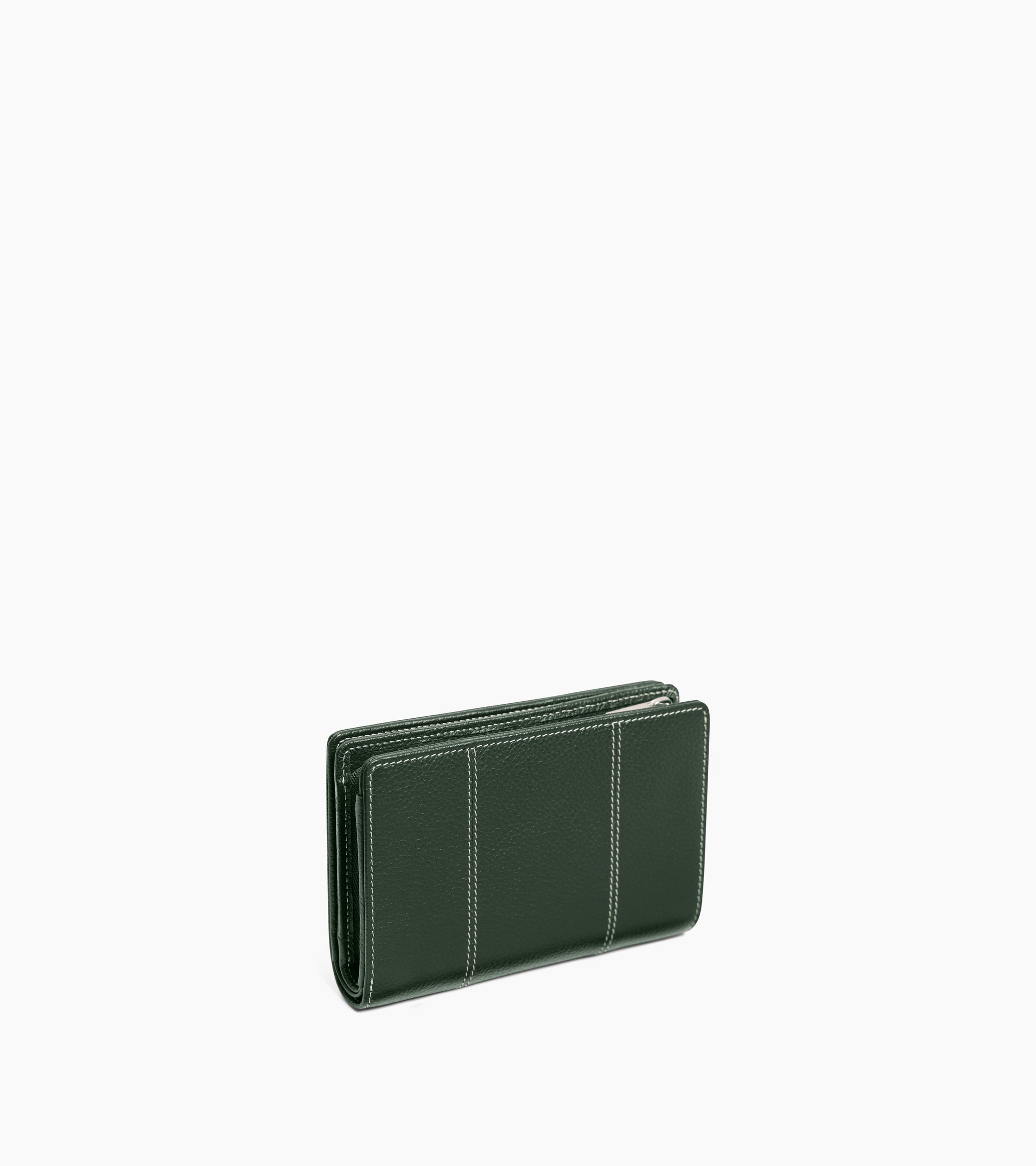 Mittelgroße Brieftasche Marguerite aus genarbtem Leder