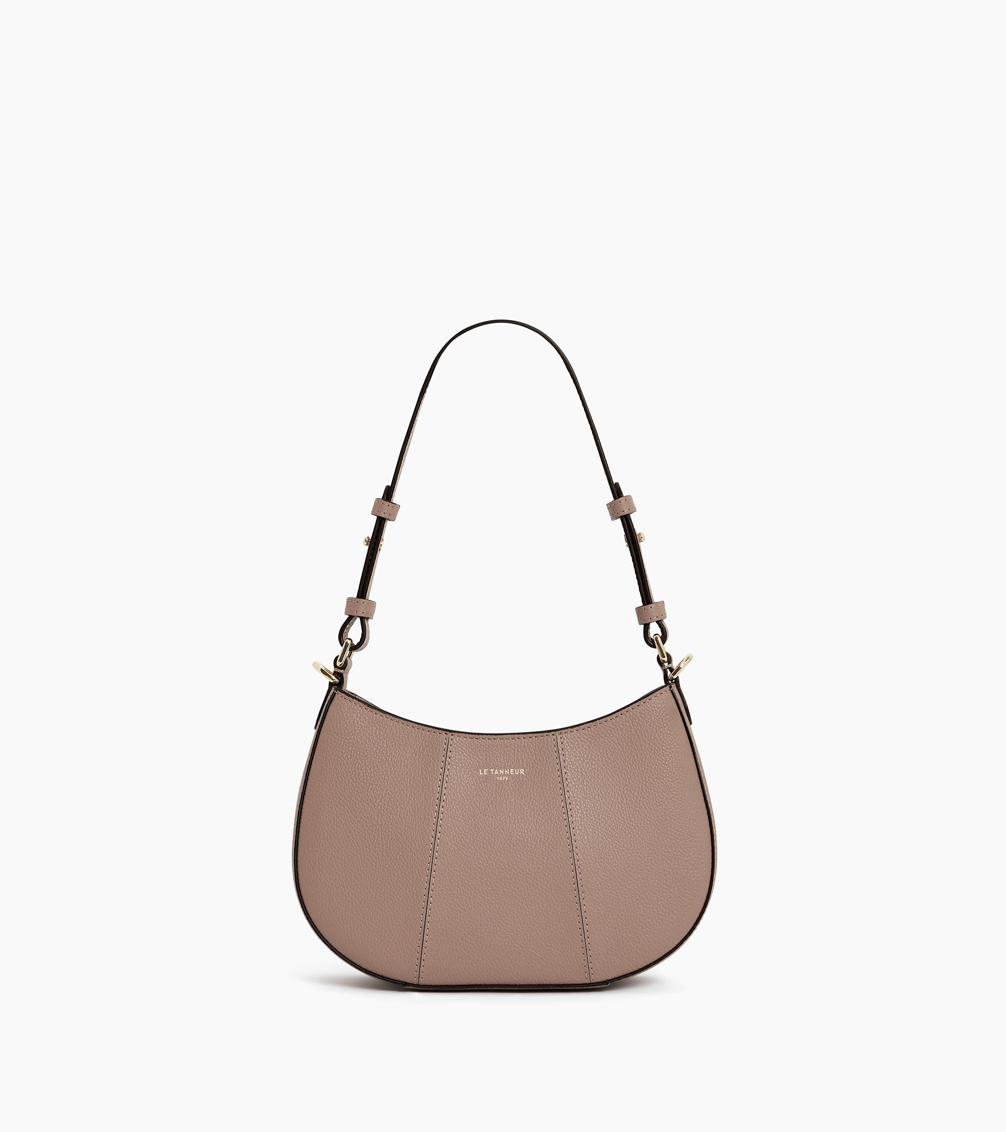 Juliette small half-moon bag in grained leather