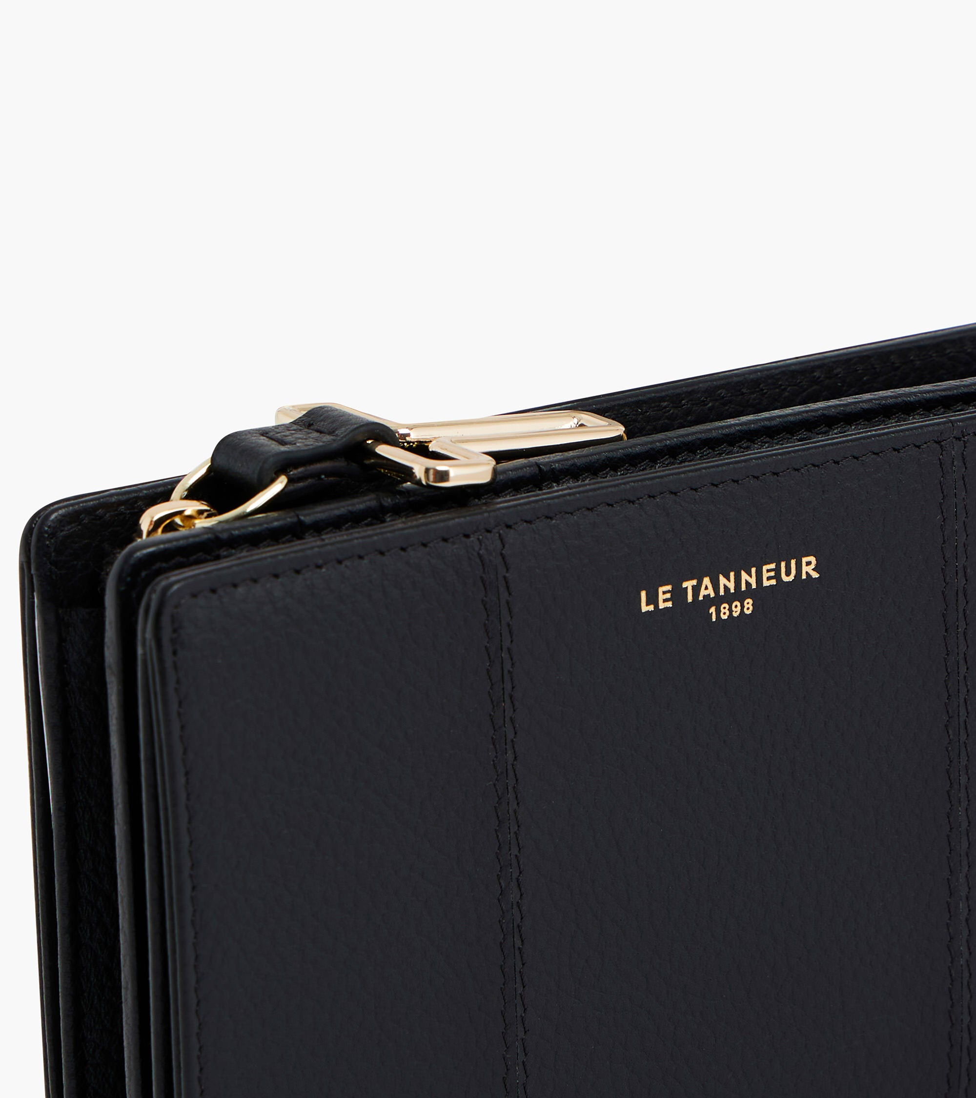 Mittelgroße Geldbörse Modell Juliette aus genarbtem Leder