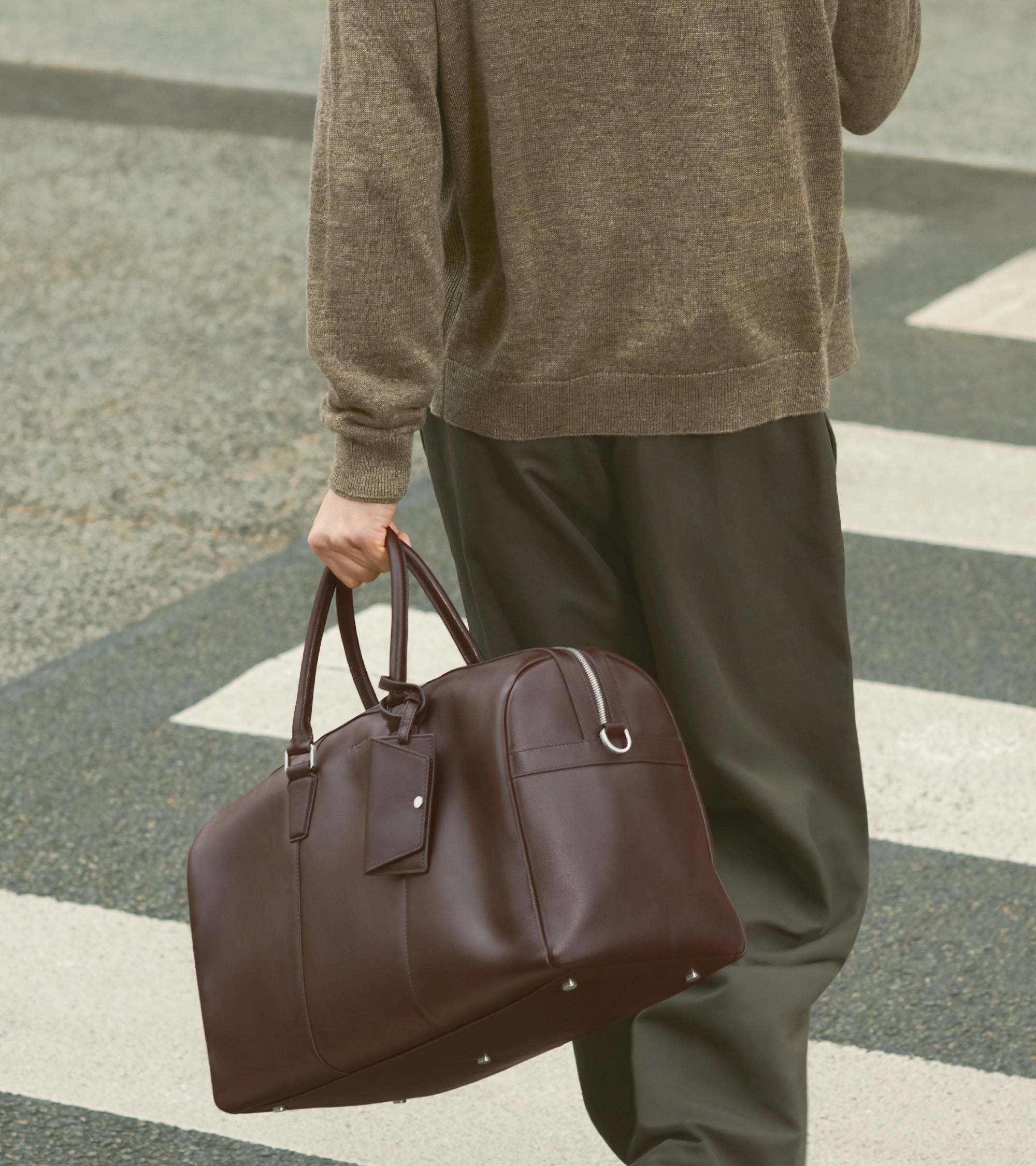 Bolsa de viaje 48 h Marceau de piel engrasada