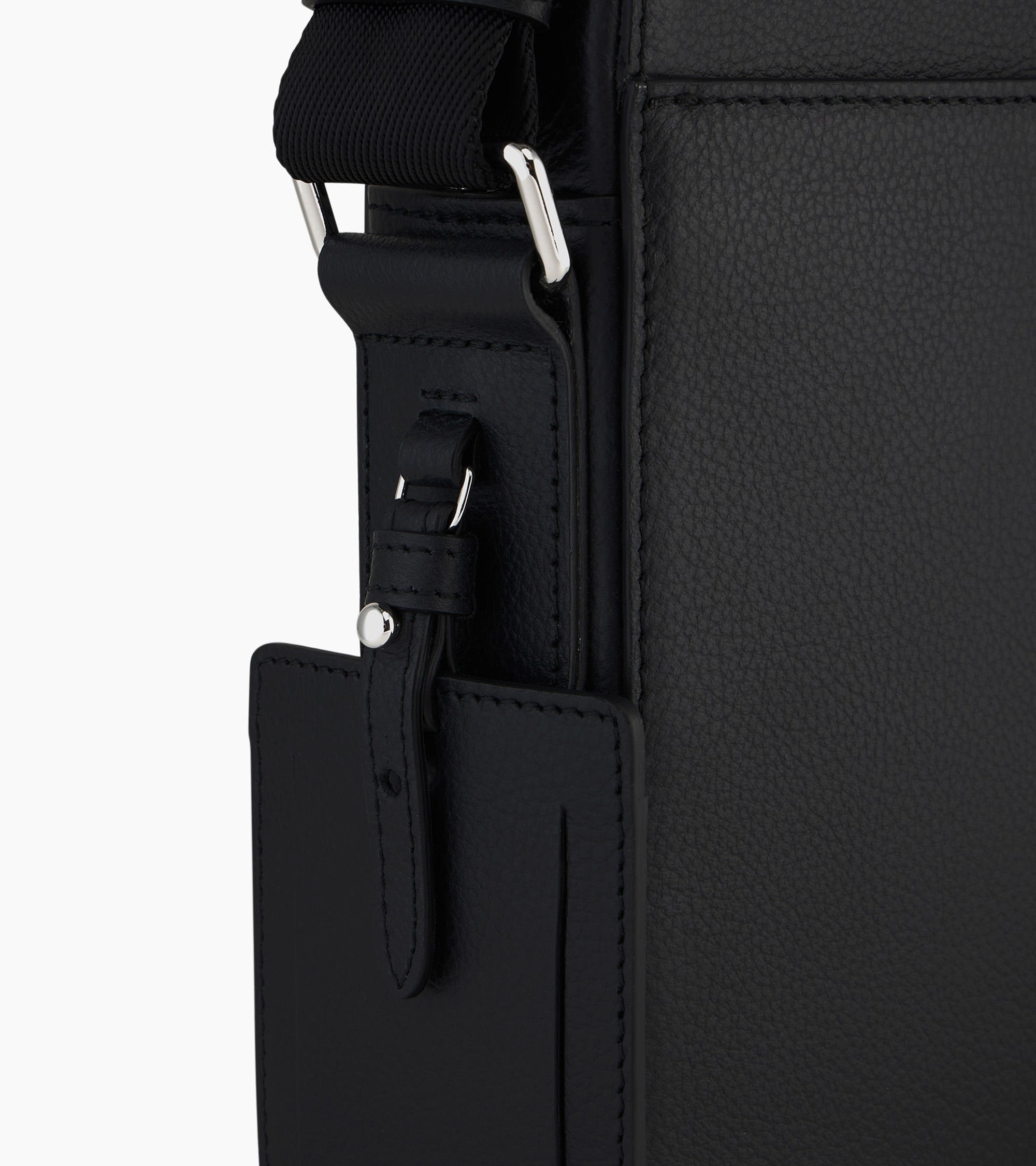 Emile small zipped satchel in grained leather