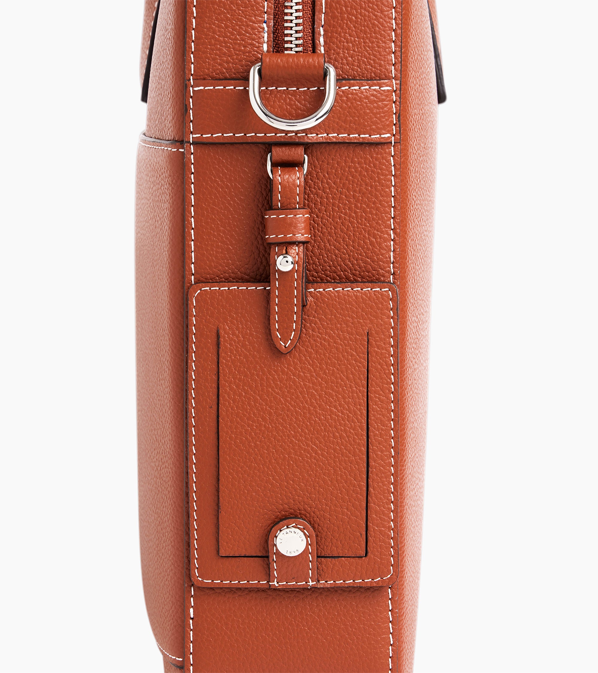 Emile 14 document holder in pebbled leather