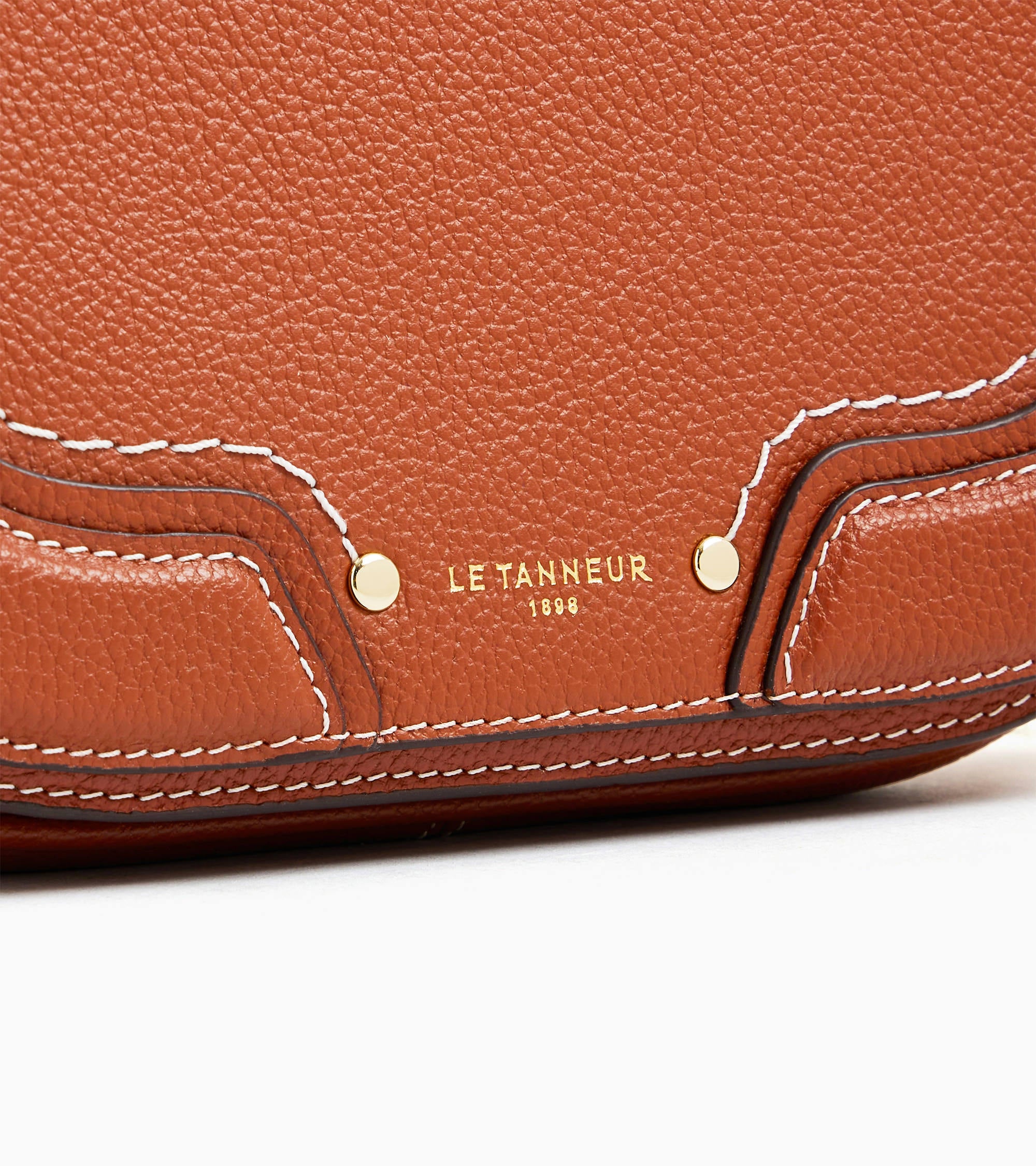 Mittelgroße Umhängetasche Ella aus genarbtem Leder