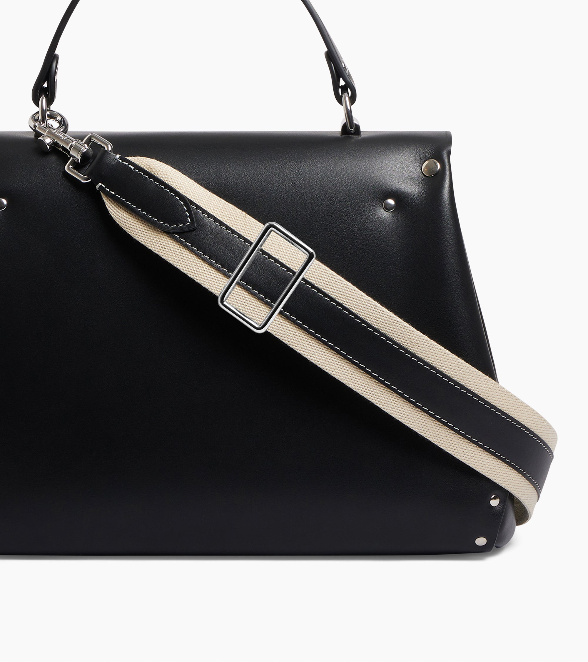 Mittelgroße Handtasche Modell Sans Couture aus Glattleder