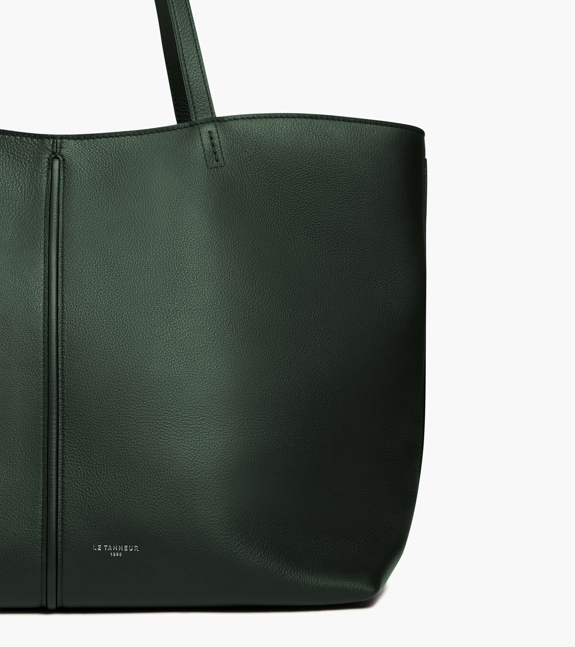 Bolso cabás grande Hortense de piel granulada de doble cara