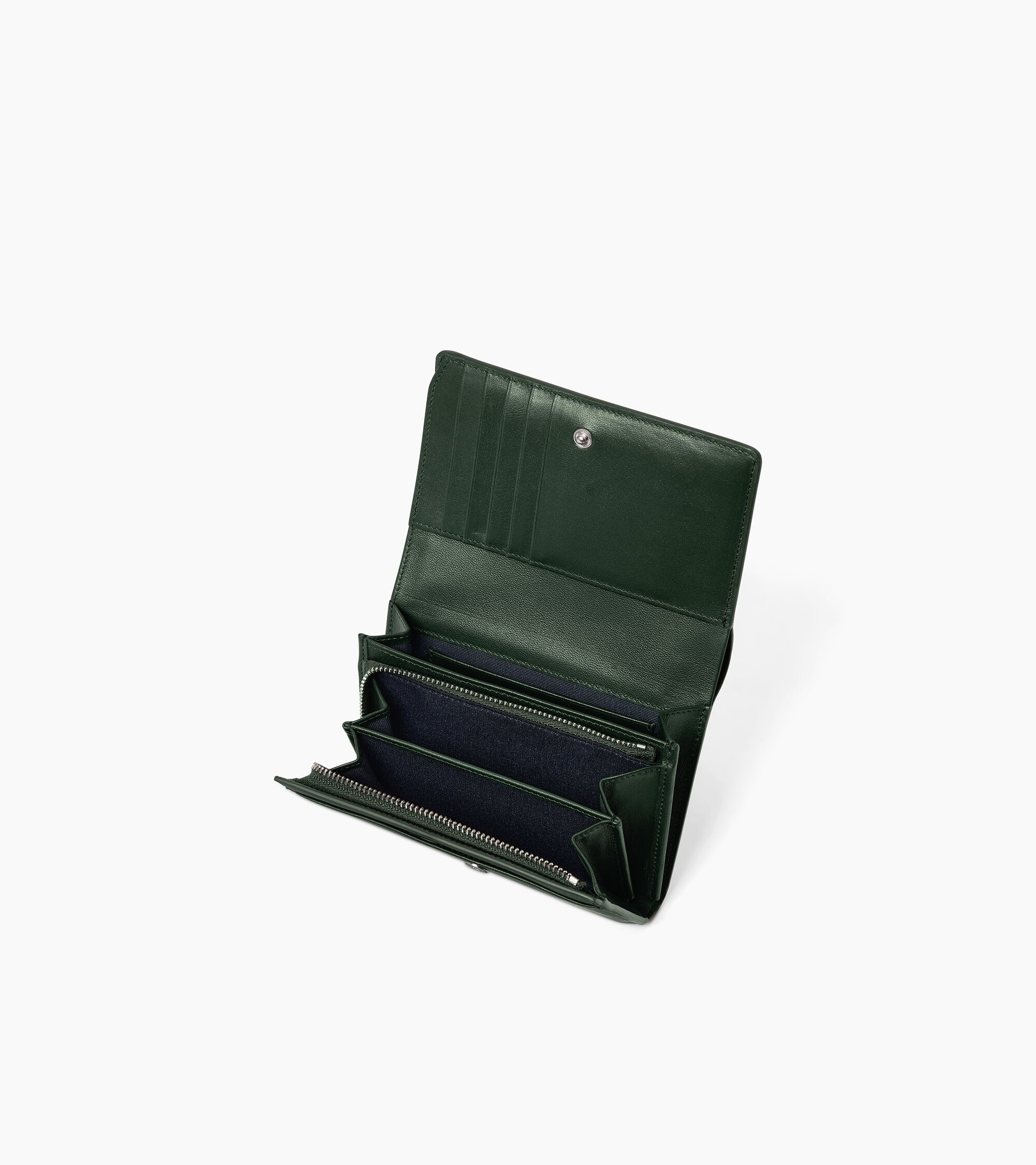 Louison medium wallet with flap in smooth leather