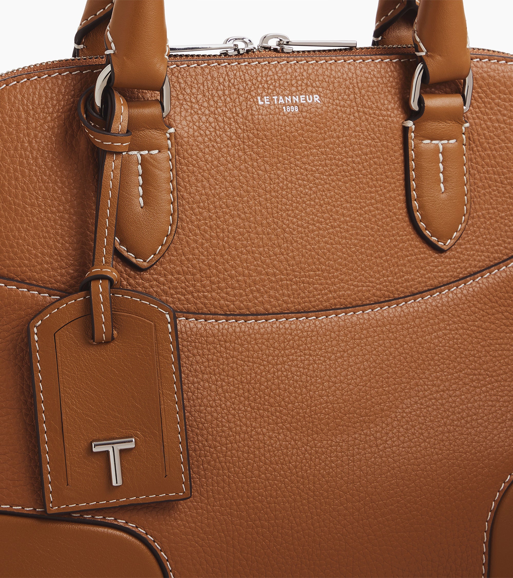 Romy medium smooth grained leather handbag