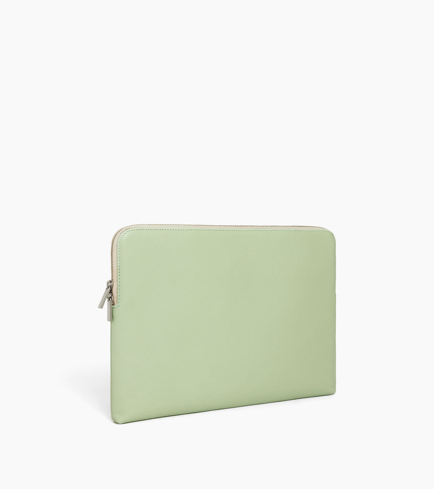 14-Zoll-Laptoptasche aus genarbtem Leder