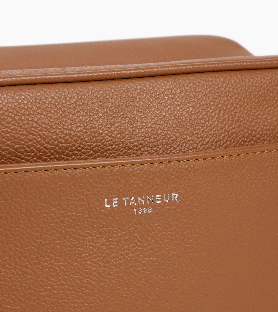 Trousse de toilette en cuir grainé