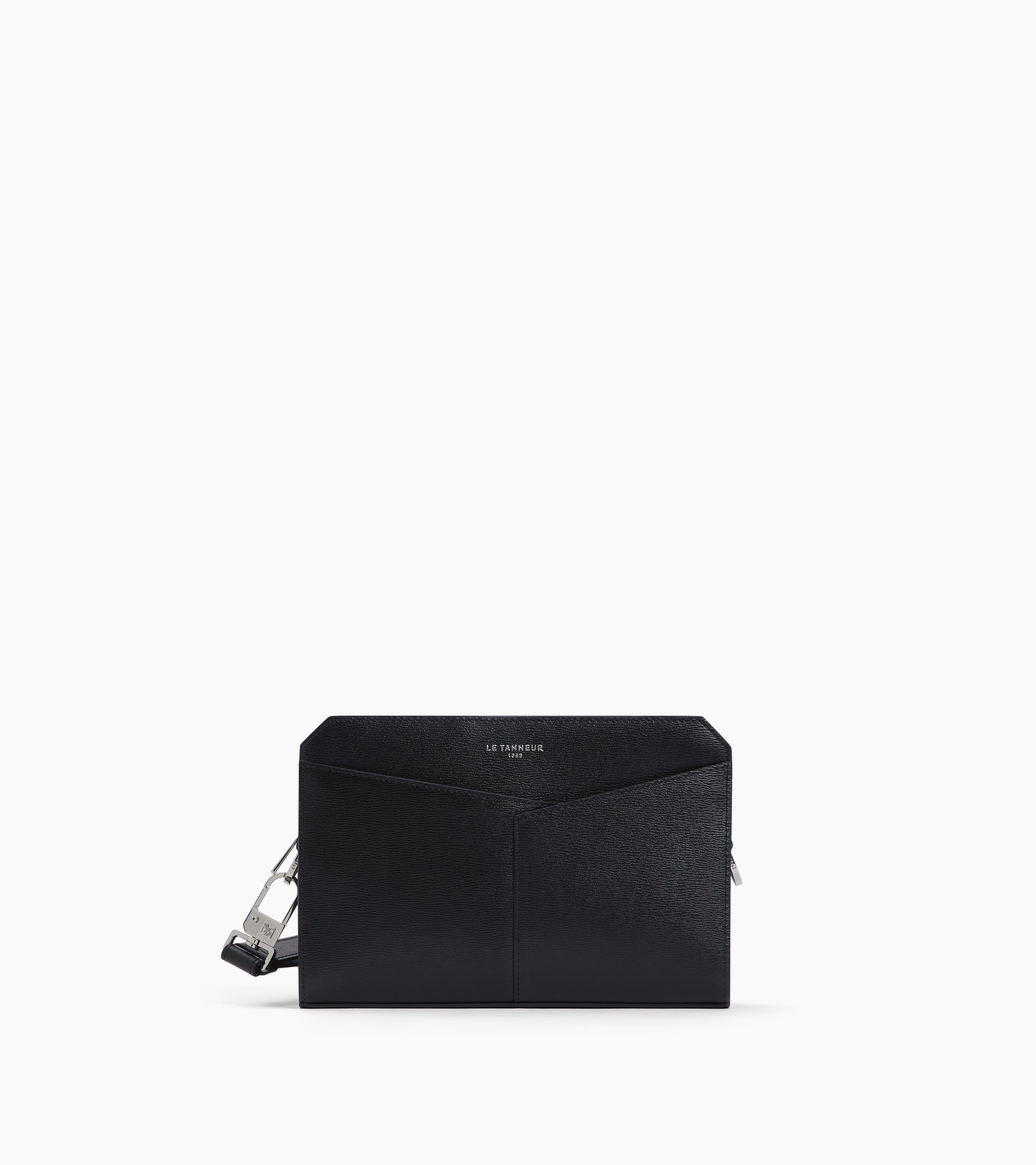 Clutch mit Handschlaufe Anatole aus Kork- und Glattleder