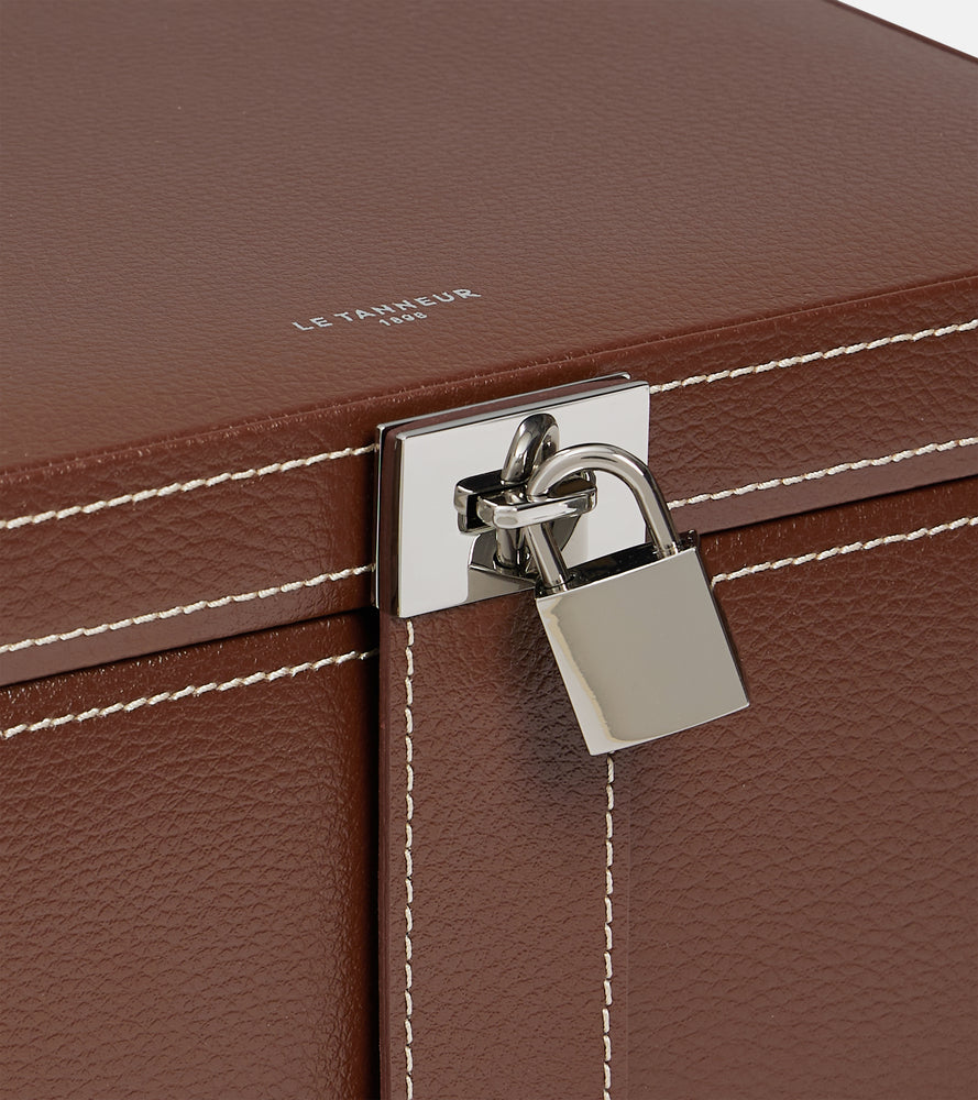 large jewelry box in leather