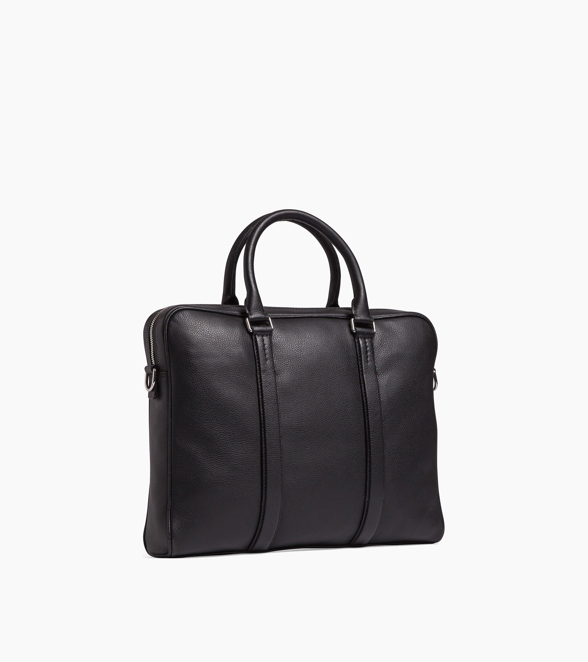 15" Charles Aktentasche aus genarbtem Leder kleines Modell