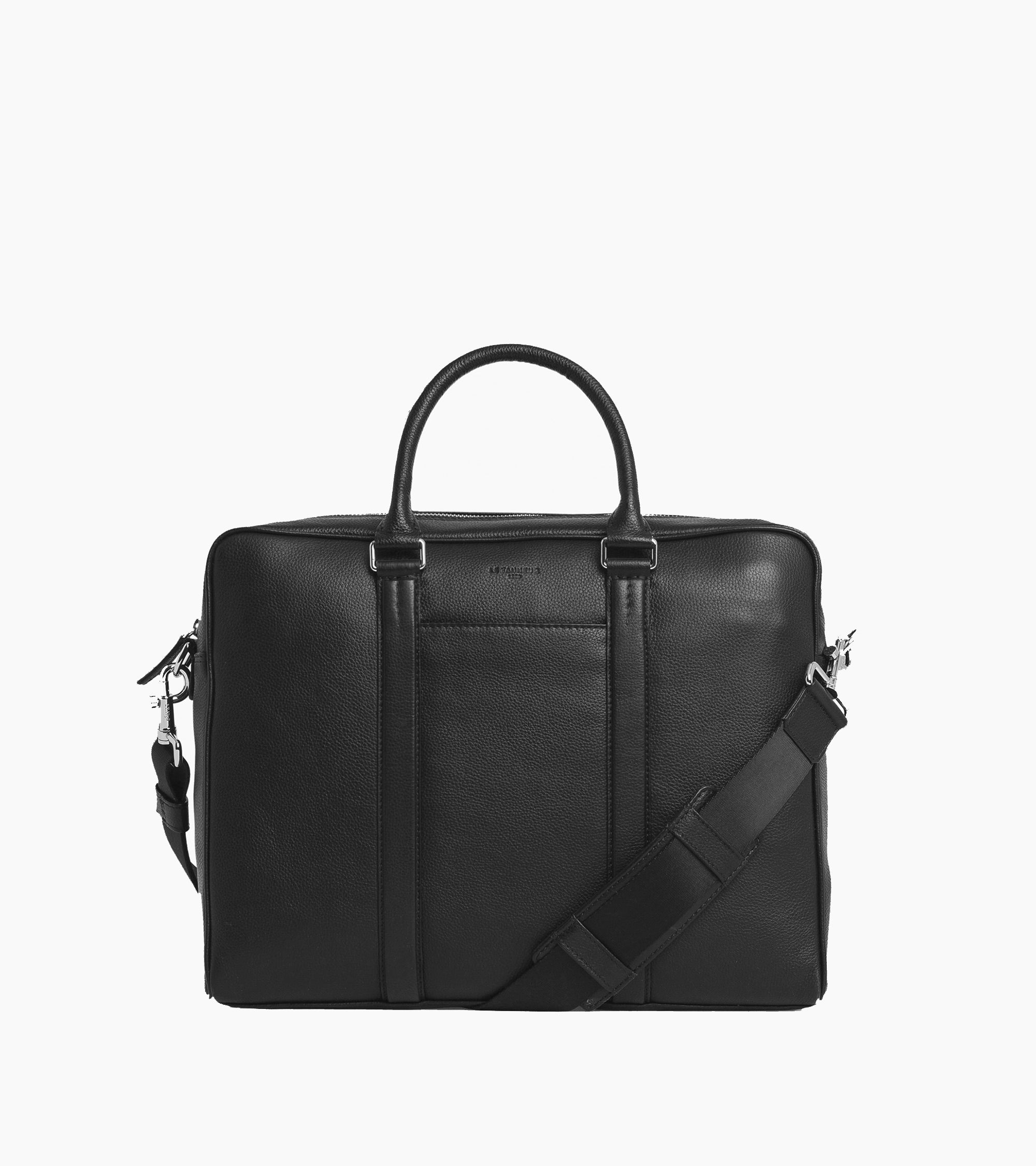 15" Charles Aktentasche aus genarbtem Leder mittleres Modell