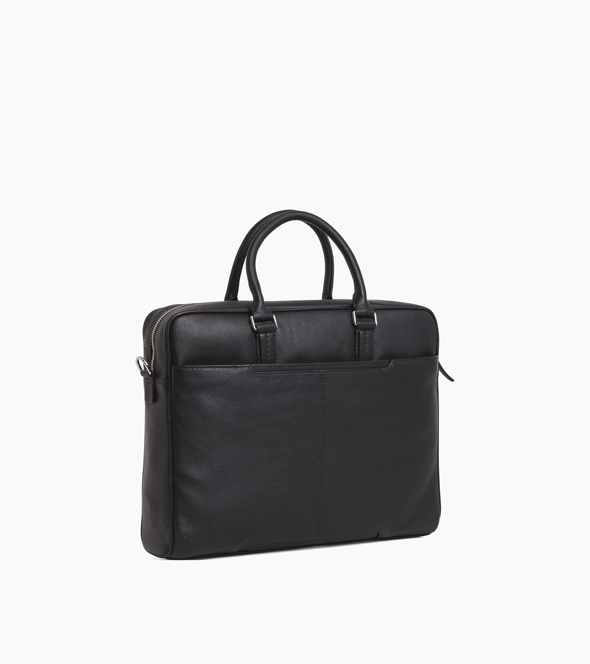 15" Charles Aktentasche aus genarbtem Leder mittleres Modell