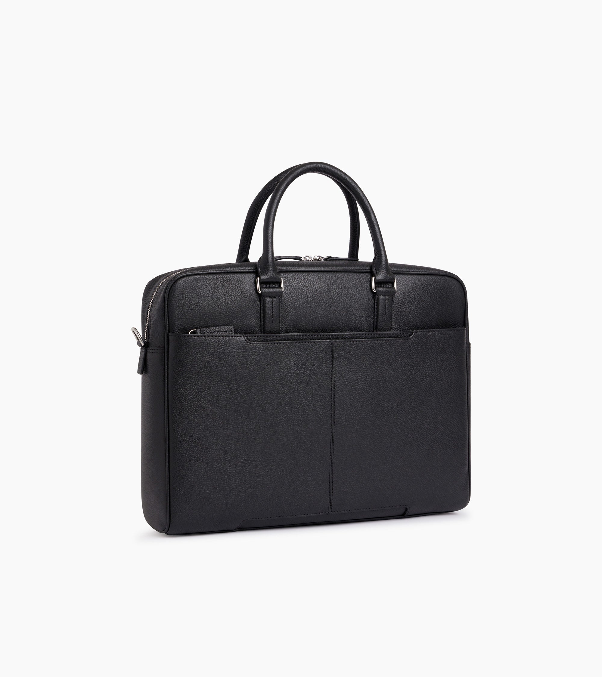15" Charles Aktentasche aus genarbtem Leder großes Modell
