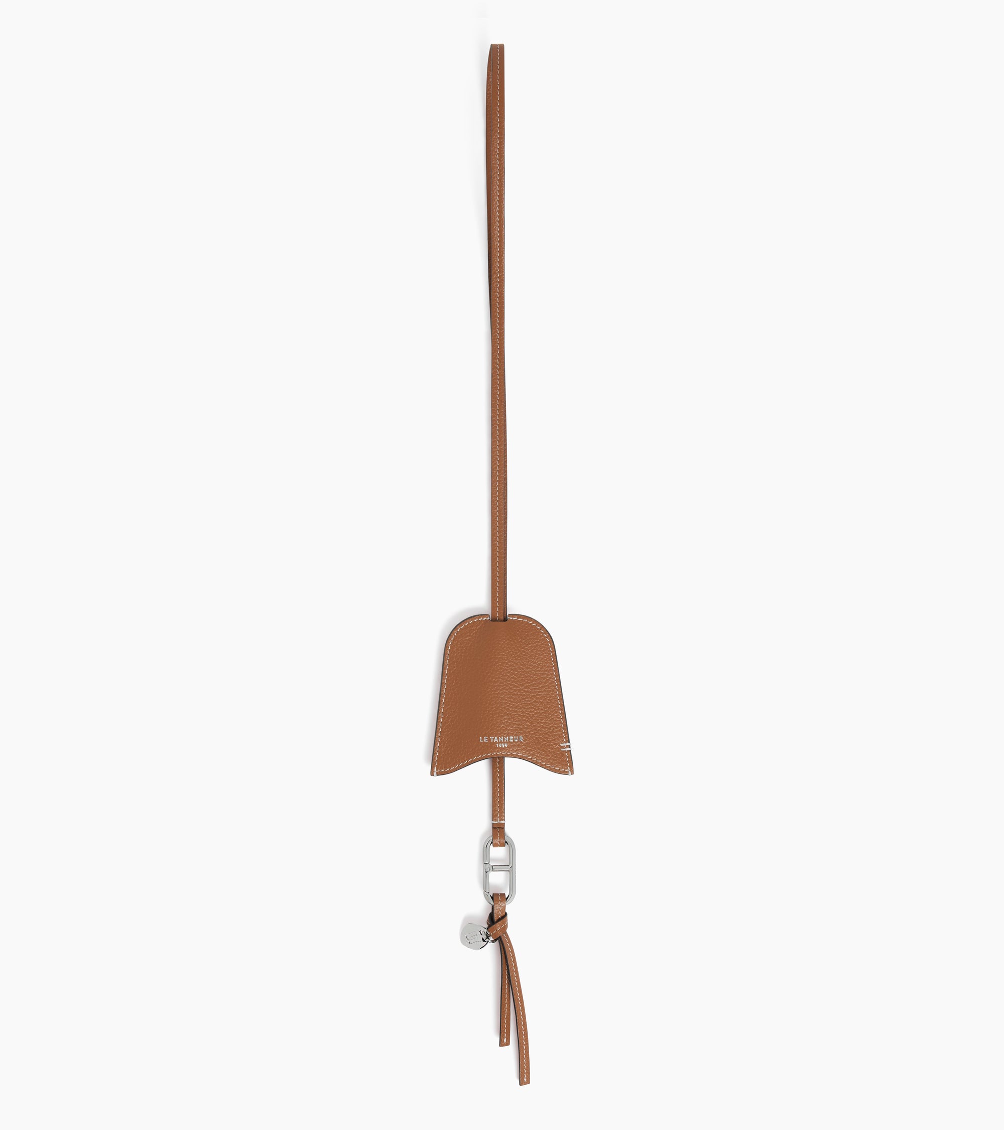 Schlüsseletui mit Charms aus genarbtem Leder