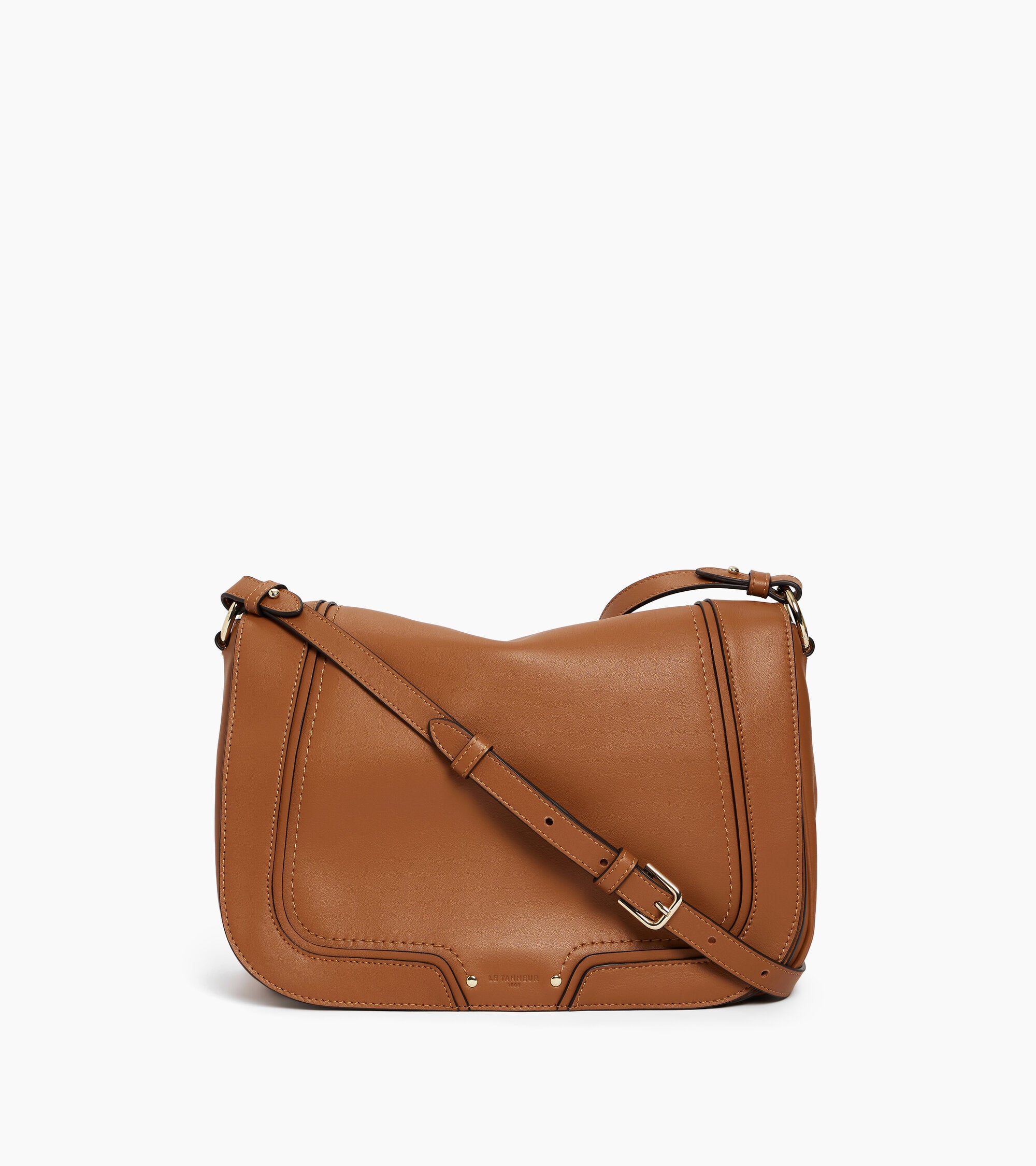 Grand sac bandoulière Héloïse en cuir lisse