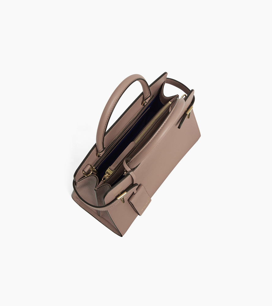 Mittelgroße Handtasche Emilie aus genarbtem Leder
