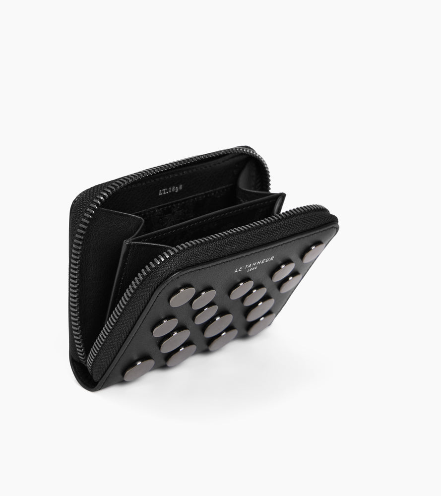 Geldbörse Emilie aus Glattleder mit Ziernieten