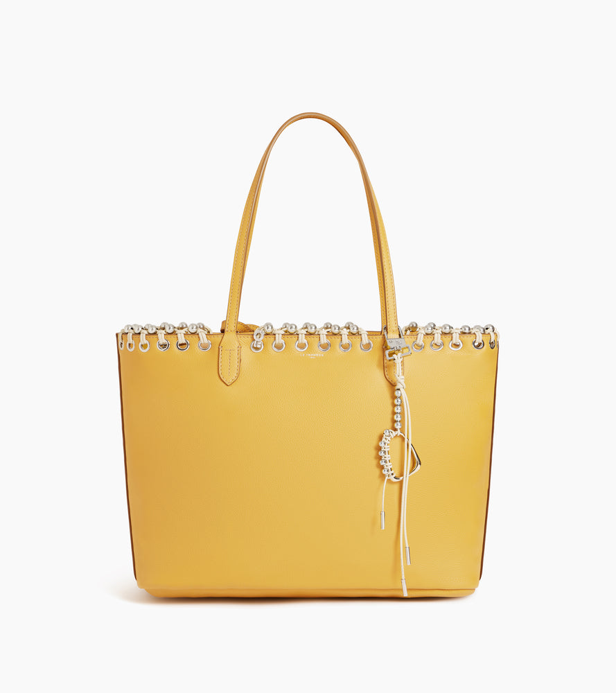 Grained leather tote bag Kitesy Martin Studio