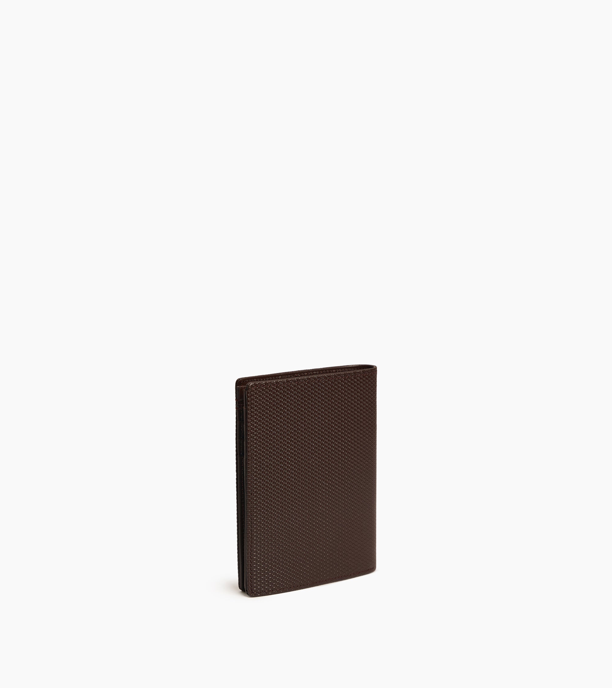 Lucien vertical zipped wallet signature T leather