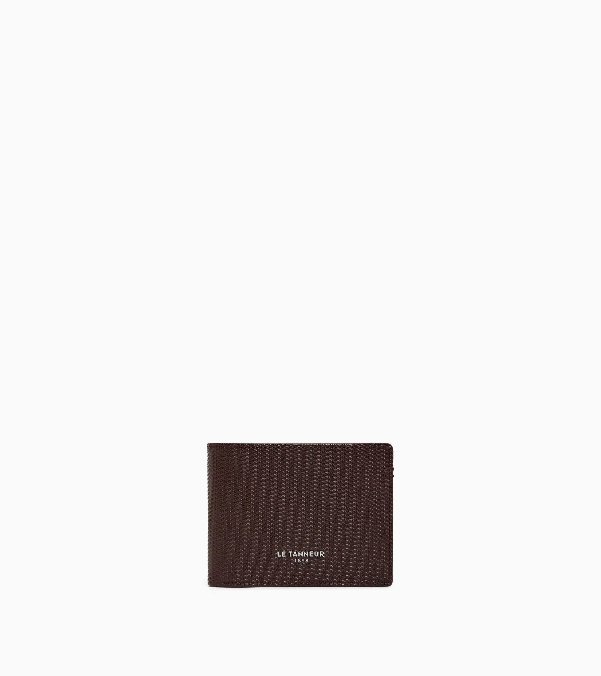Lucien horizontal zipped wallet signature T leather