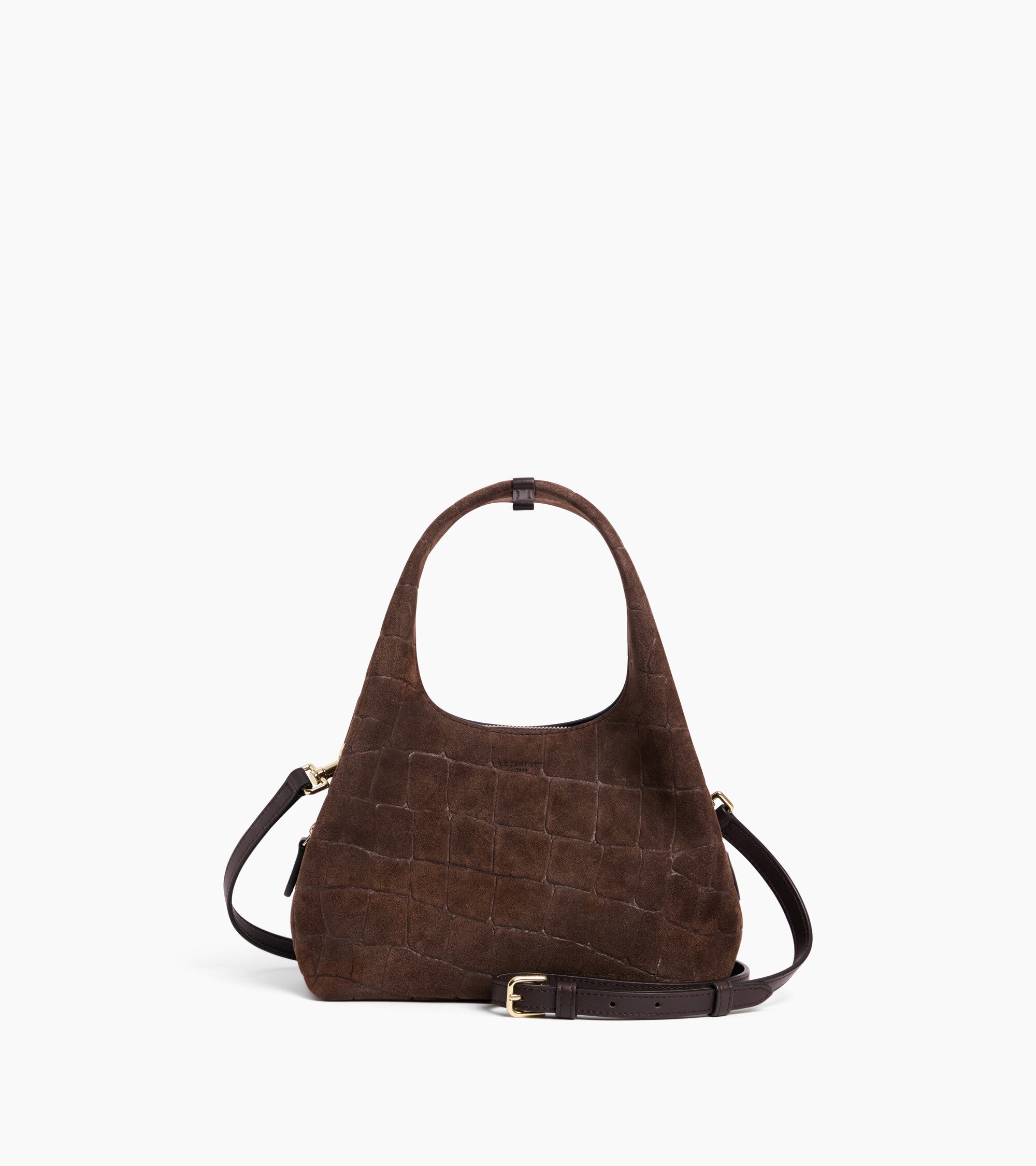 Juliette small handbag in mock croc suede split leather