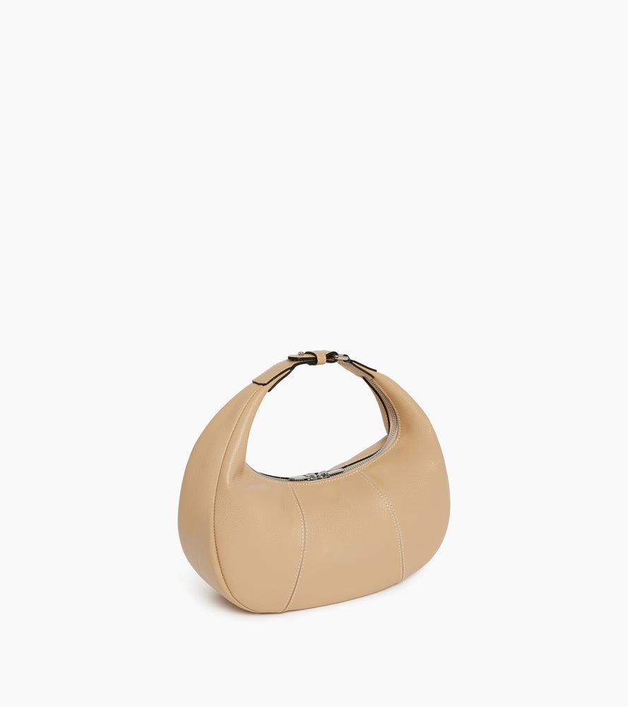 Small Hobo Bag in grained leather