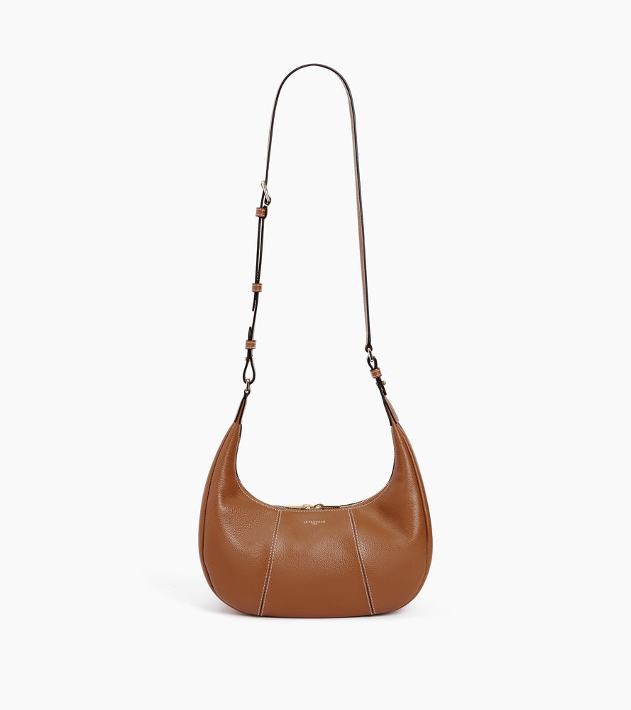 Small Hobo Bag in grained leather