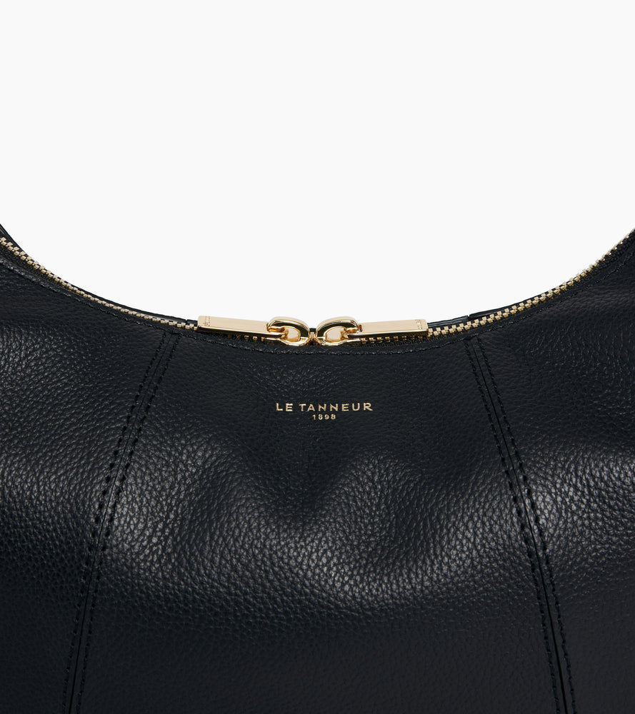 Small Hobo Bag in grained leather