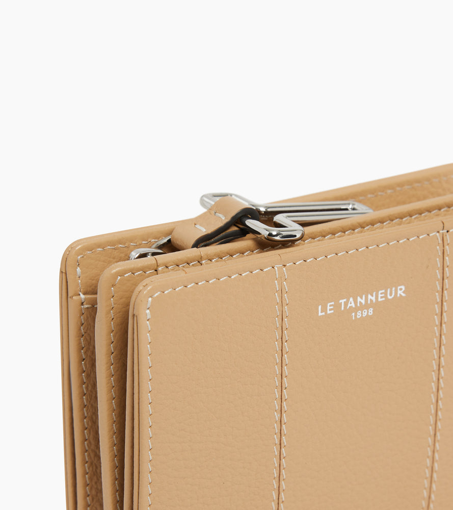 Petit portefeuille Juliette en cuir grainé