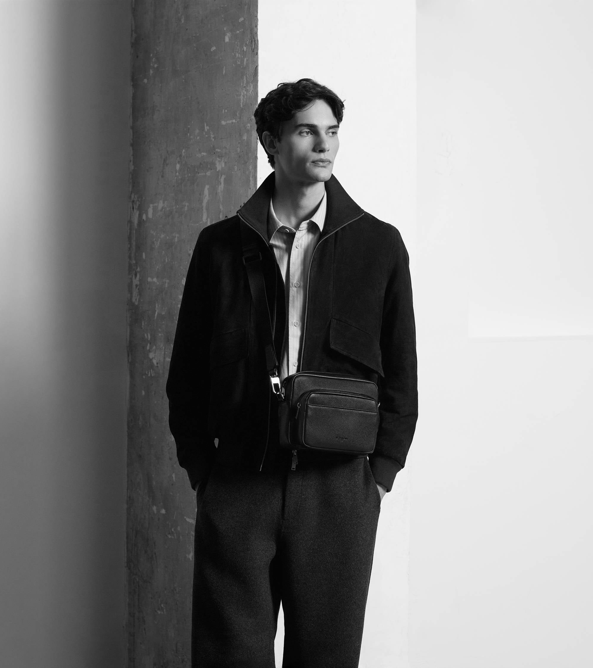 Petit sac bandoulière Marceau en cuir grainé