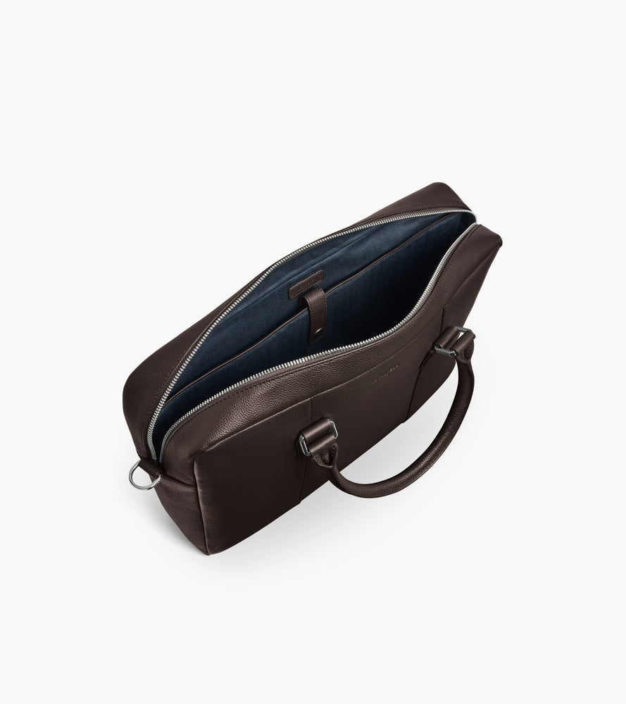 Marceau slim 15" document case in grained leather
