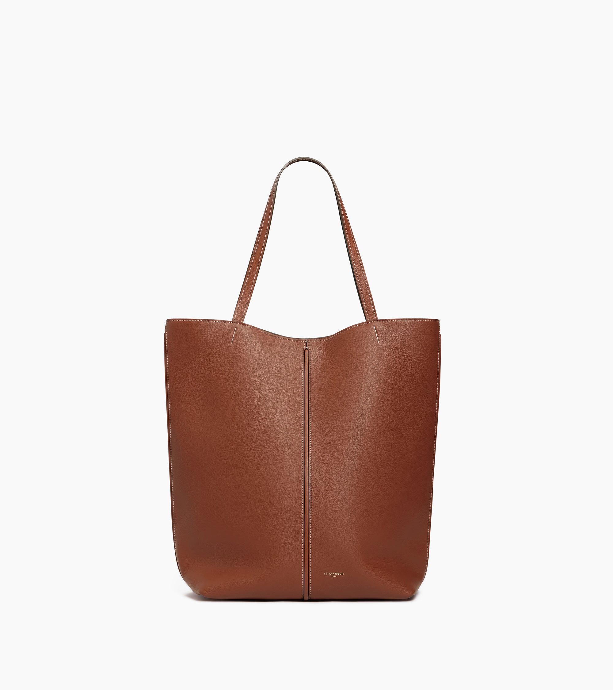 Sac cabas moyen modèle Hortense en cuir grainé double face