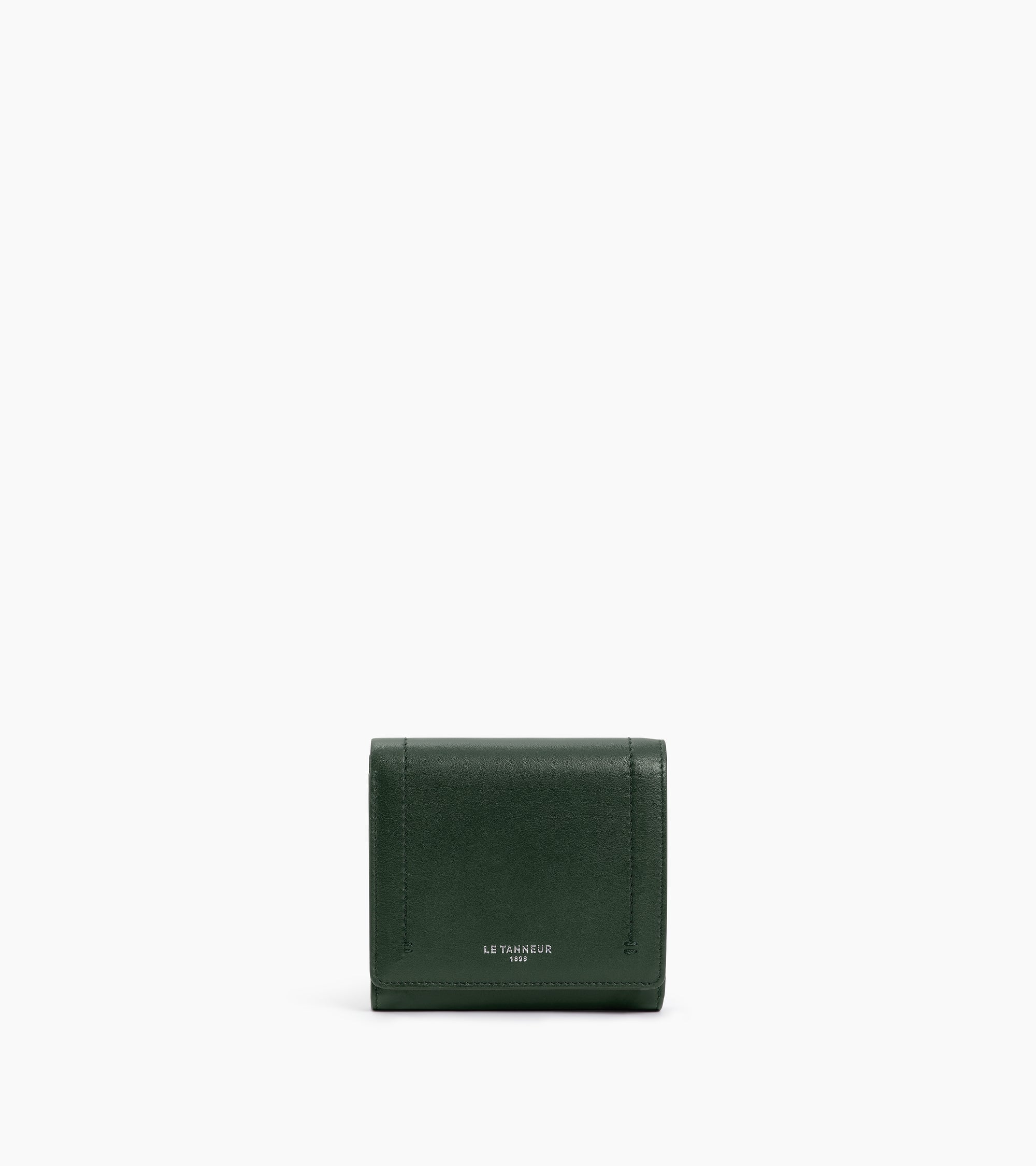 Louison small wallet with flap in smooth leather
