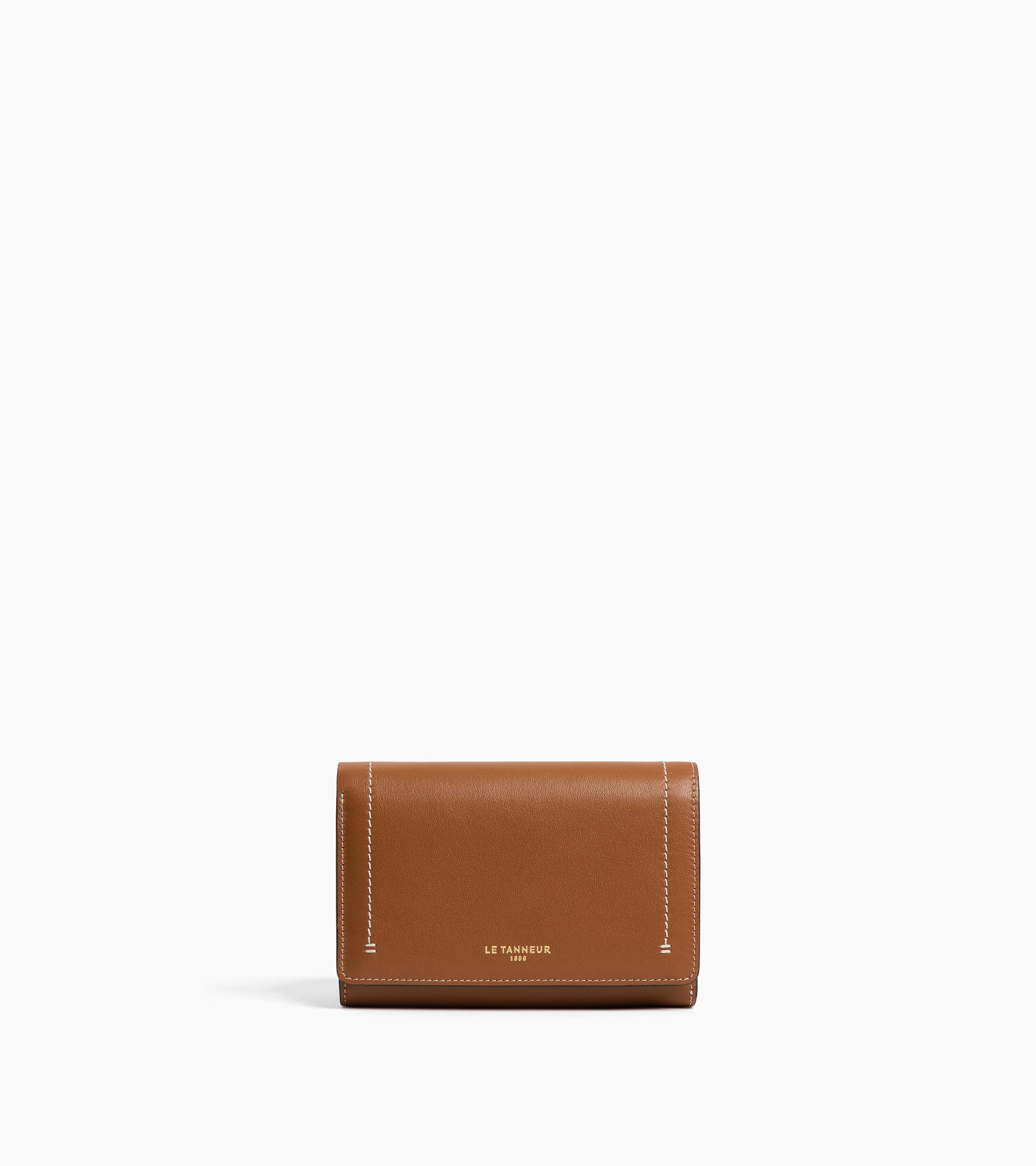Louison スムースレザー ミディアム フラップ付き 財布