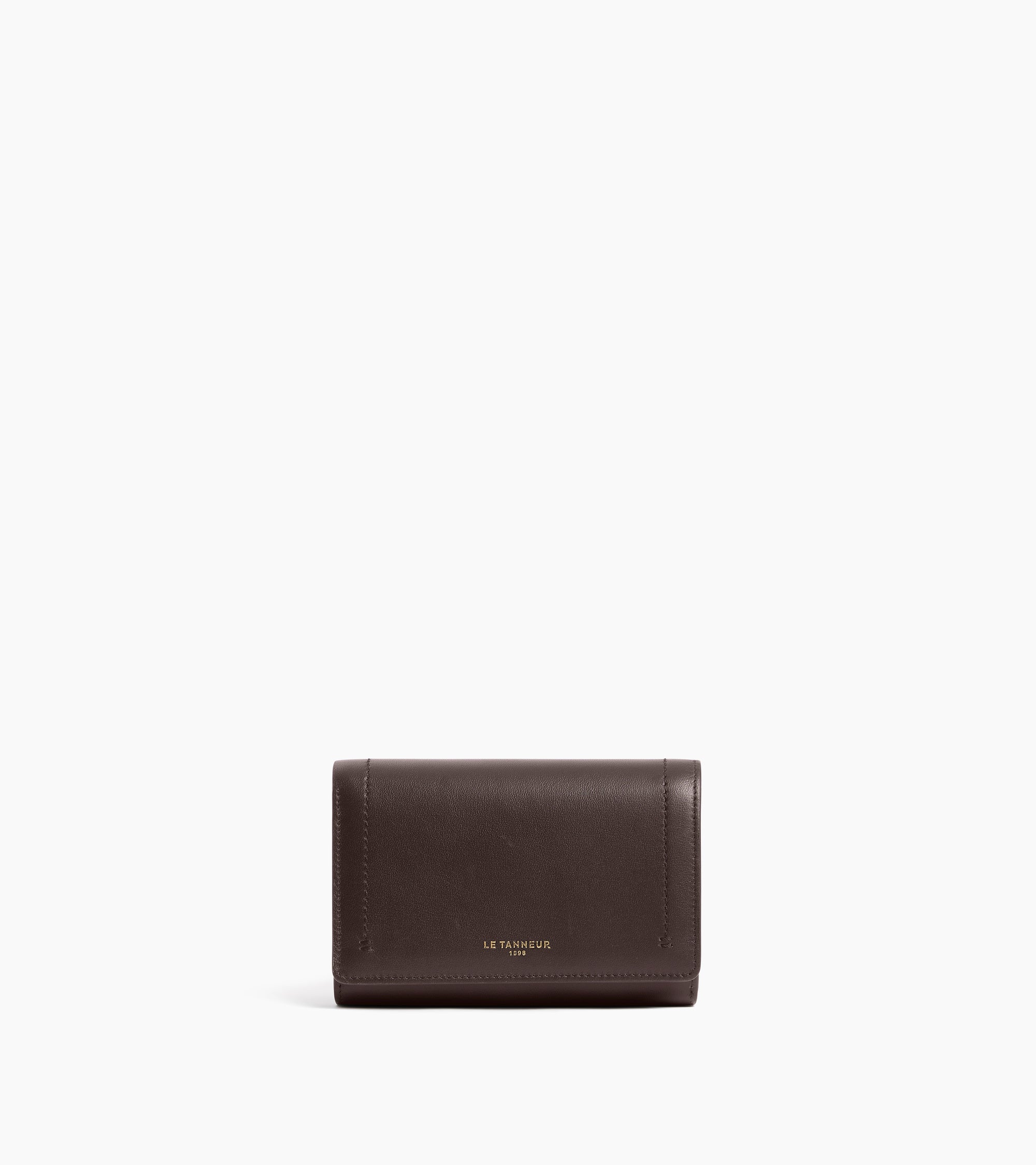 Louison スムースレザー ミディアム フラップ付き 財布