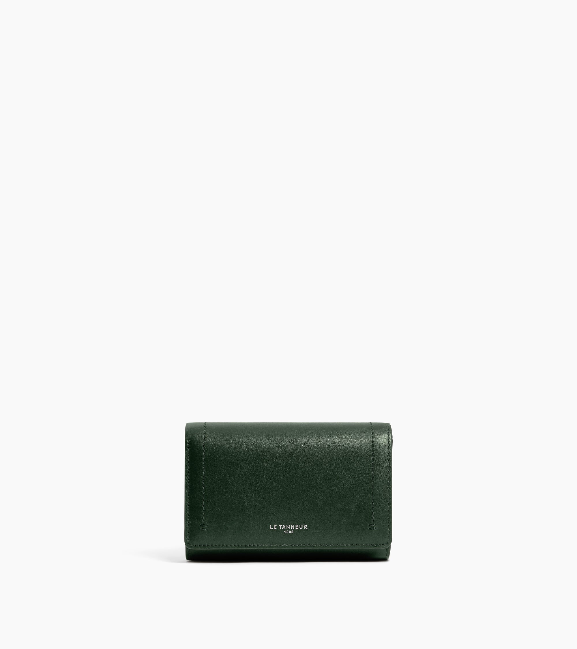 Louison medium wallet with flap in smooth leather