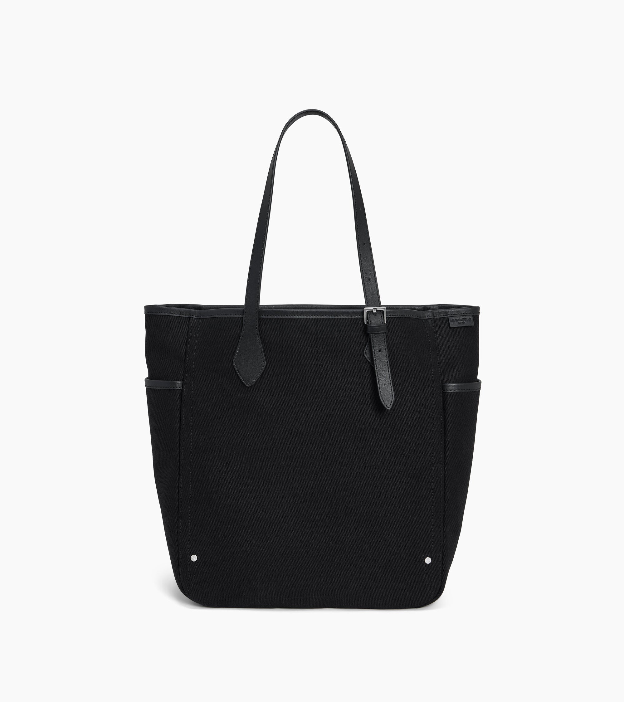 Solveig コットンキャンバス＆スムースレザー ミディアム トートバッグ