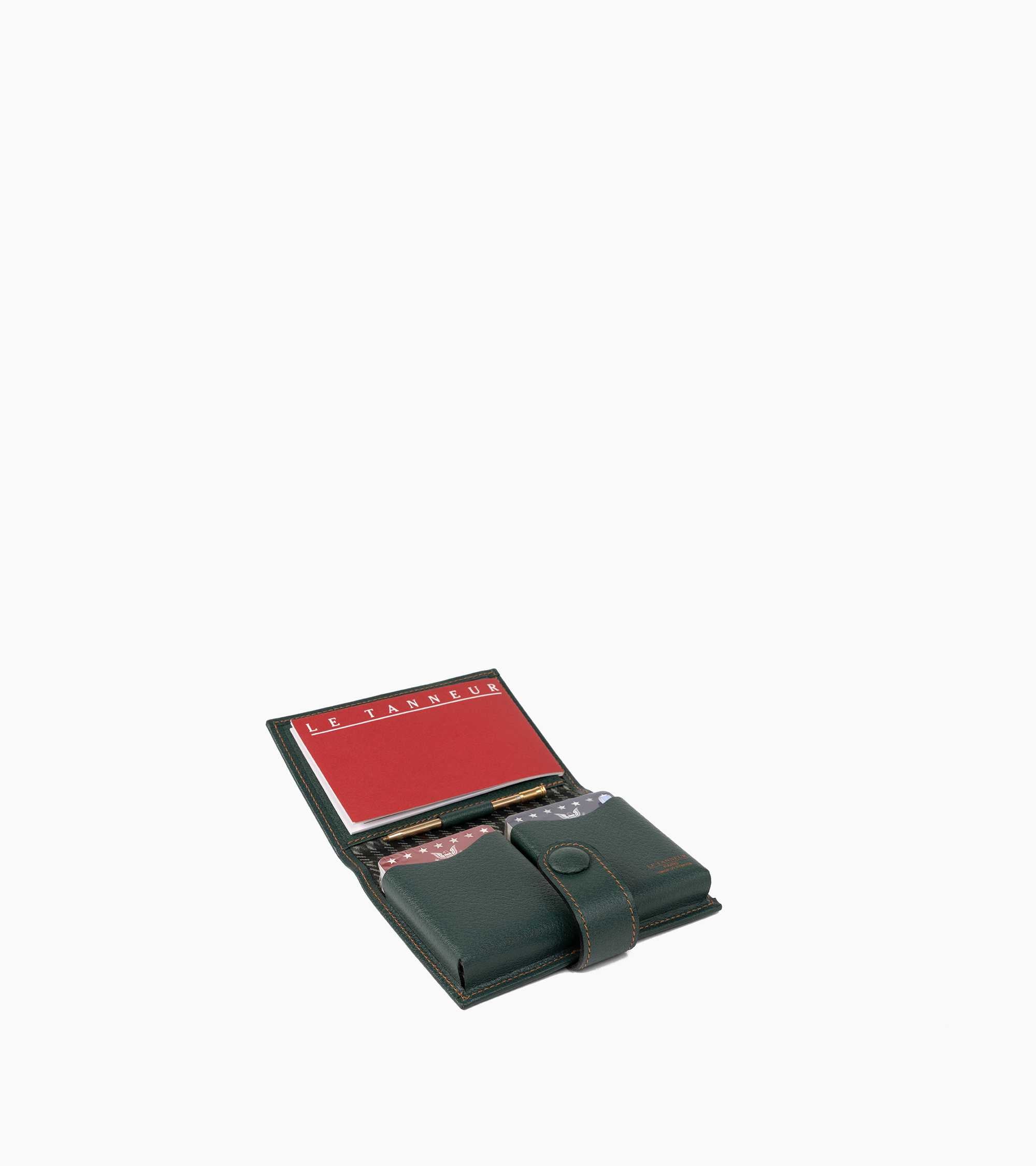 Kleines Bridge-Kartenetui aus Leder